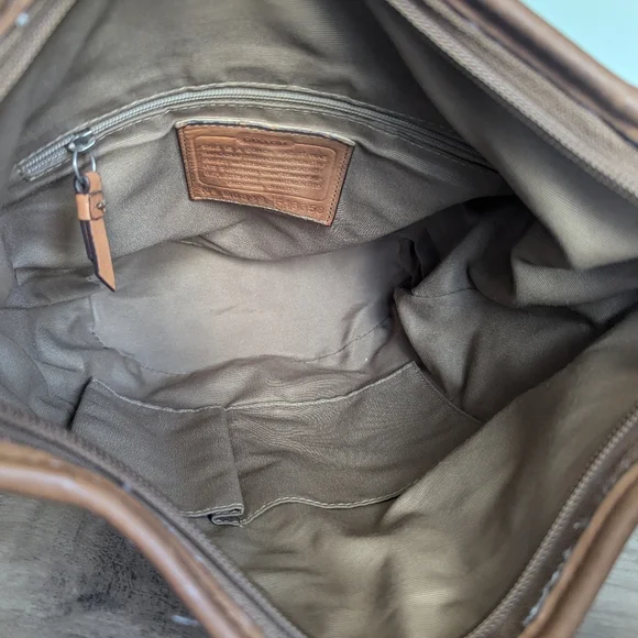 Coach Signature Bleecker Bucket Crossbody Bag - Picture 9 of 12